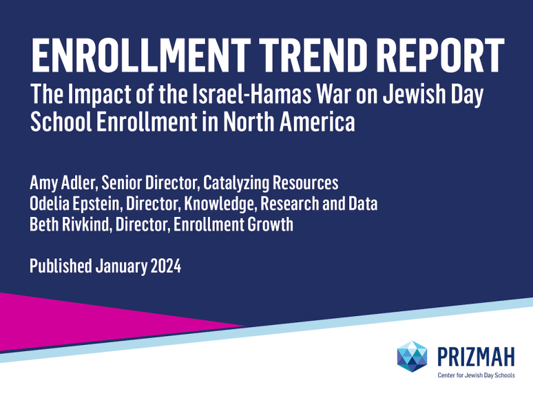 Enrollment Trend Report: The Impact of the Israel-Hamas War on Jewish